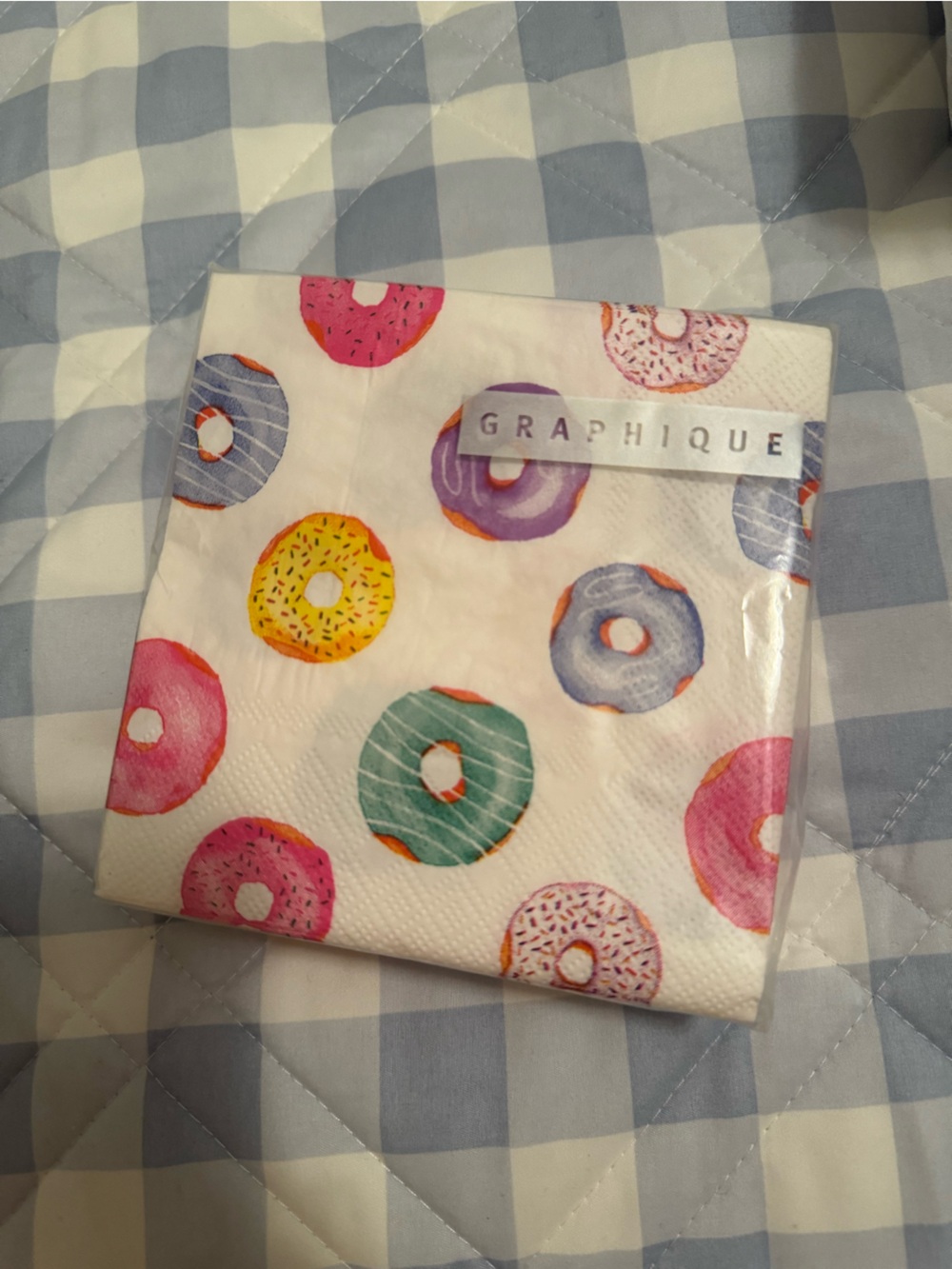 Graphique De France Donut Party Napkins - Pink, Purple, Teal, Yellow, Blue